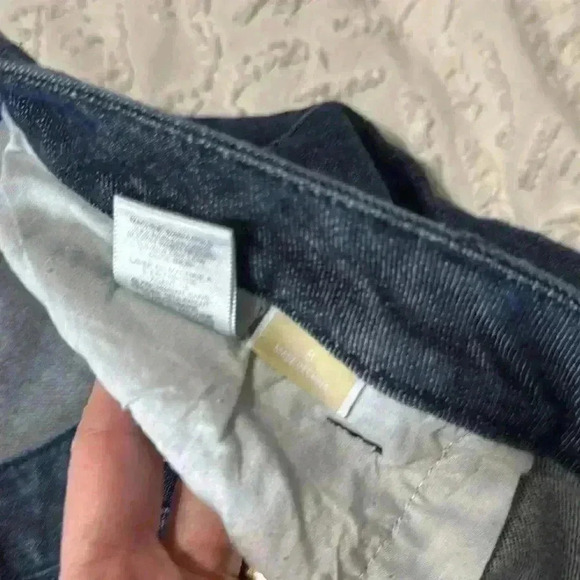 Michael Kors dark wash wide leg cropped jeans women’s size 8 - Picture 5 of 9